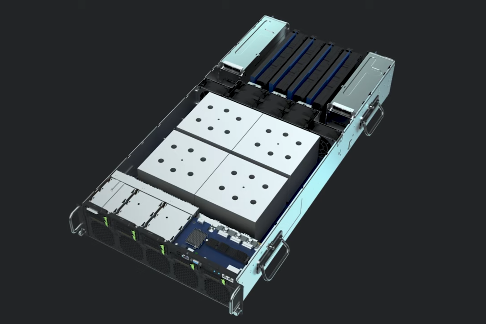 GIGABYTE 伺服器 3D 建模畫面